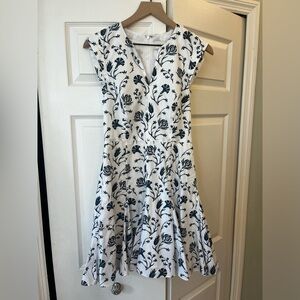Charlotte Brody NAVY POMEGRANATE dress xs